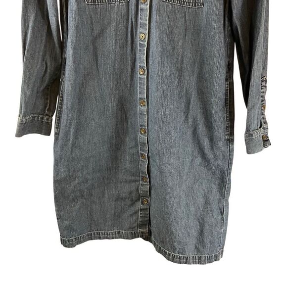 J.Crew Utility Shirt Dress Long Sleeve Button Down Size 6 Style BA822 - Picture 5 of 7